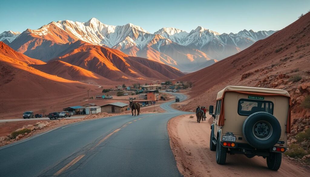 Atlas Mountains transportation route Atlas Mountains transportation route